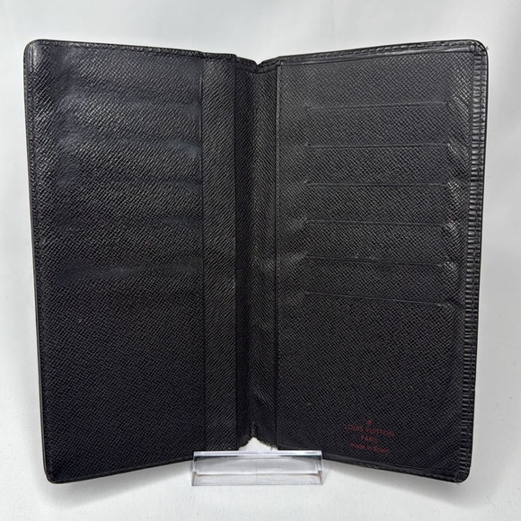 Louis Vuitton Orange and Black Epi Leather Brazza Long Wallets | Unisex | Used | - Picture 6 of 13